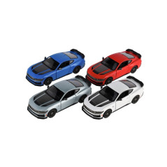 Auto Kinsmart 2024 Ford Mustang Dark Horse 1:38 kov/plast 12,5 cm 4 farby na spätné nat. 12ks v boxu