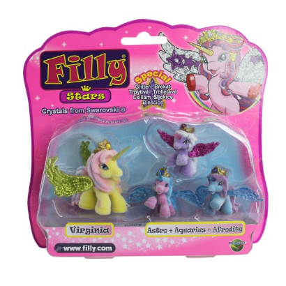 Filly Stars rodinka figúrky 1+3ks fliška 4 druhy na karte 18x17cm