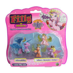 Filly Stars rodinka figúrky 1+3ks fliška 4 druhy na karte 18x17cm