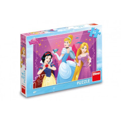 Puzzle Disney Odvážne princezné 24 dielikov 26x18cm v krabici 27x19x4cm