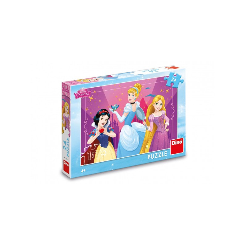 Puzzle Disney Odvážne princezné 24 dielikov 26x18cm v krabici 27x19x4cm