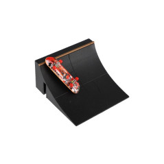 Skateboard prstový skrutkovací s rampou plast mix druhov na karte 20x29x7cm