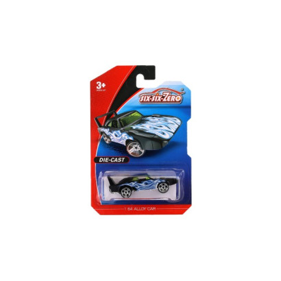 Auto kov/plast 8cm na voľný chod mix farieb na karte 11x16,5cm