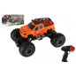 Auto RC pick up Off road terénny plast 23cm 2,4 GHZ na batérie so svetlom ranžový v krab. 30x15cm