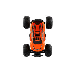 Auto RC pick up Off road terénny plast 23cm 2,4 GHZ na batérie so svetlom ranžový v krab. 30x15cm