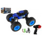 Auto RC Off-Road terénny 2,4 GHz plast 32cm dobíjací pack + batéria modrej v krabici 38x23x26cm