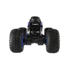 Auto RC Off-Road terénny 2,4 GHz plast 32cm dobíjací pack + batéria modrej v krabici 38x23x26cm