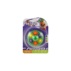 Bubble pops spiner plast 8cm 3 farby na karte 12 ks v boxe