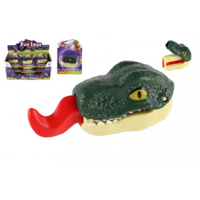 Dinosaurus hlava plast 9cm na karte 12ks v boxe