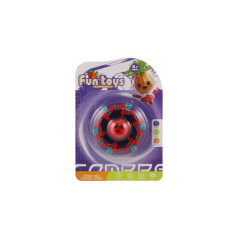 Gyroskop spinner mechanický plast 7cm svietiaca v tme 3 farby na karte 12ks v boxe