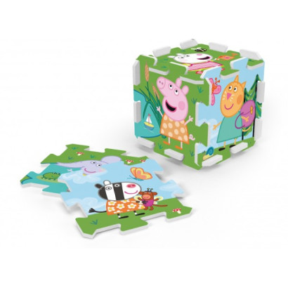 Penové puzzle Prasiatko Peppa / Peppa Pig 32x32x1cm 8ks vo fólii 0m+