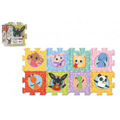 Penové puzzle Bing Bunny 32x32x1,5cm 8ks vo fólii 0m+