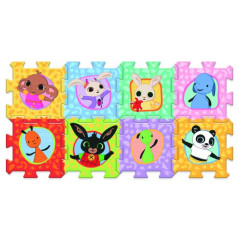 Penové puzzle Bing Bunny 32x32x1,5cm 8ks vo fólii 0m+