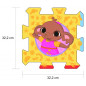 Penové puzzle Bing Bunny 32x32x1,5cm 8ks vo fólii 0m+