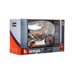 Motorka Bburago Red Bull KTM Rally Dakar 2019 kov/plast 12cm na voľný chod v krabičke 17x11cm