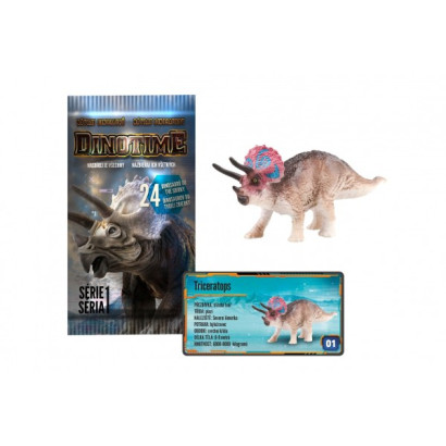 Figúrka dinosaurus Dinotime plast mix druhov vo vrecku 8x15cm 24ks v boxe