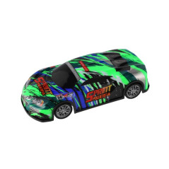 Auto RC závodné 27 MHz plast RC 20cm na batérie so svetlom 3 farby v krabici 27x10x13cm