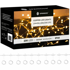 LED svetelný záves - 3x2m, 200LED, 8 funkcií, ovládač, USB, IP44, multicolor