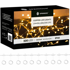 LED svetelný záves - 3x3m, 300LED, 8 funkcií, ovládač, USB, IP44, multicolor