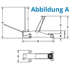 Güde Pojazdný hydraulický zdvihák GRH 2/500 LN 2 t