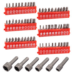 Skrutkovače a bity v stojane, 101-dielna sada