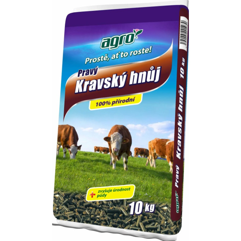 Pravý kravský hnoj granulovaný 10 kg