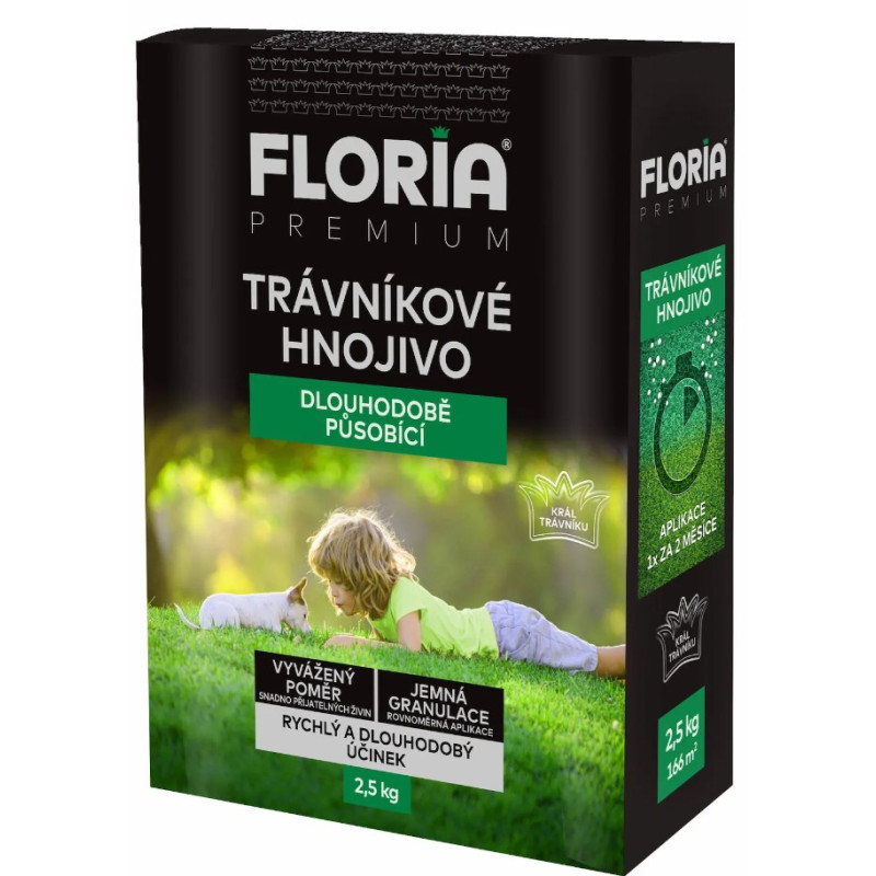 Trávnikové hnojivo dlhodobo pôsobiace 2,5 kg