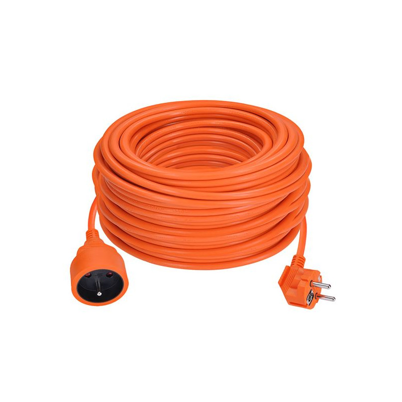 Predlžovací kábel 40 m s 1 zásuvkou, oranžový