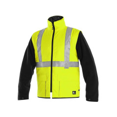 Bunda CXS LONDON, výstražná, pánska 5V1. žlto-modrá, veľ. 3XL