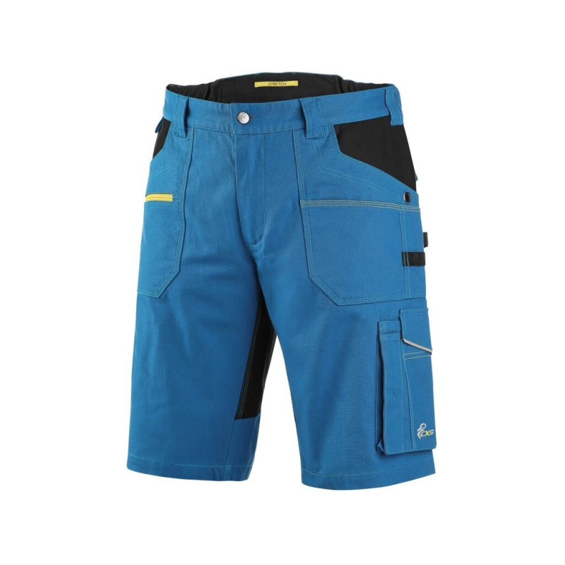 Kraťasy CXS STRETCH, pánske, stredne modré-čierne, veľ. 60