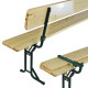 Záhradný skladací pivný set s operadlom 220 cm Cannstatt