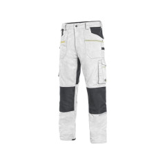Nohavice CXS STRETCH, pánske, bielo-sivé, veľ. 58