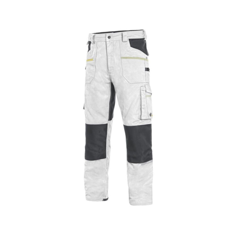 Nohavice CXS STRETCH, pánske, bielo-sivé, veľ. 60