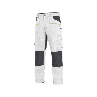 Nohavice CXS STRETCH, pánske, bielo-sivé, veľ. 60