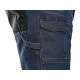 Kraťasy jeans CXS MURET, pánske, modro-čierne, veľ. 54