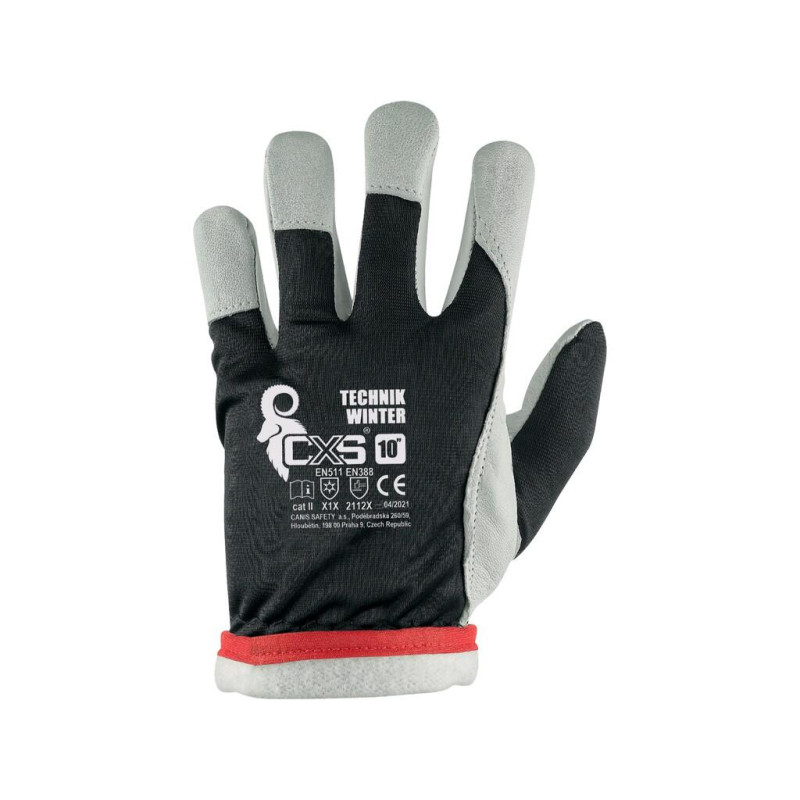 Rukavice CXS TECHNIK WINTER, zimné, kombinované, veľ. 09