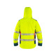 Bunda CXS BEDFORD WINTER, výstražná, zimná, pánska, softshell, žlto-petrolová, veľ. 2XL