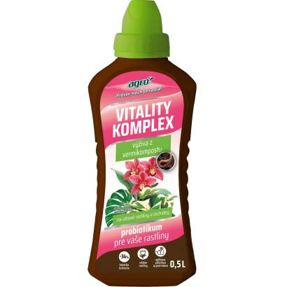Kvapalné hnojivo Vitality Komplex izbové rastliny a orchidey 0,5 L