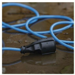 Špeciálny predlžovací kábel 1,5mm2 Weatherproof IP44, 20 m, modrý