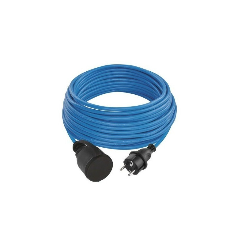 Špeciálny predlžovací kábel 1,5mm2 Weatherproof IP44, 20 m, modrý