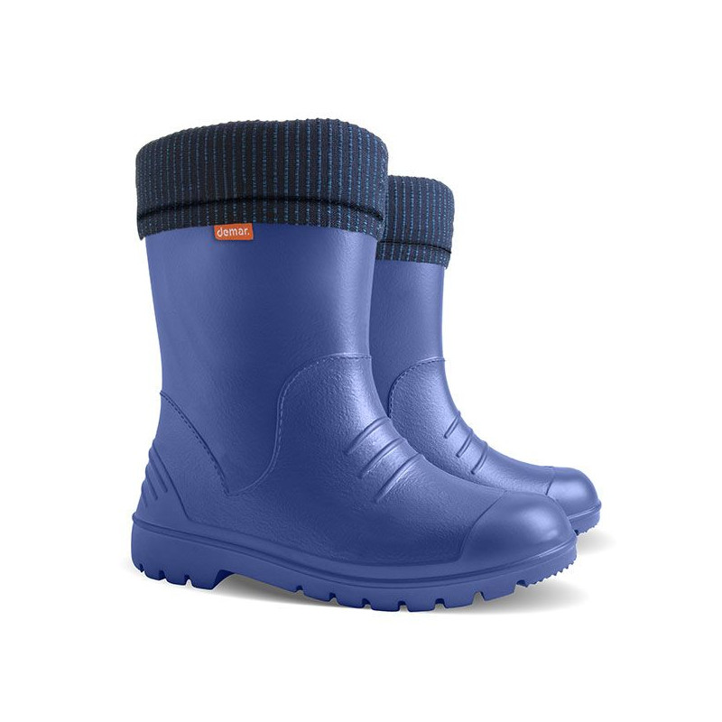 Detské zateplené gumáky DINO 0310 D modré 20/21
