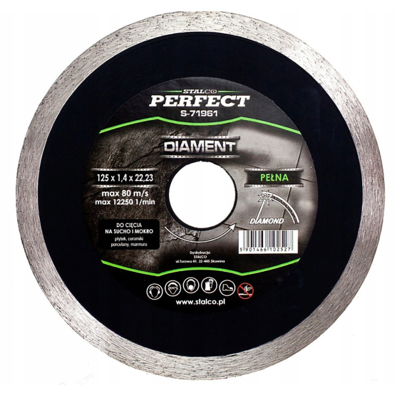 Diamantový rezný kotúč 180 mm plný