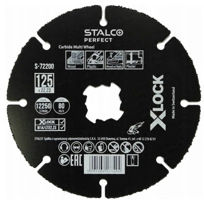 Karbidový rezný kotúč 125 mm X-LOCK