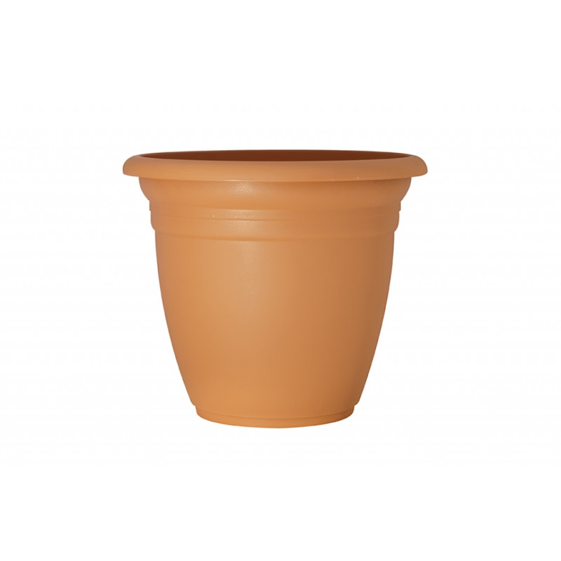 Plastový kvetináč okrúhly 30x24 cm Terme, terakota