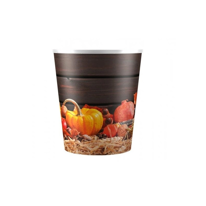 Plastový obal na kvetináč 12x14 cm s potlačou AUTUMN TEKVICA jeseň