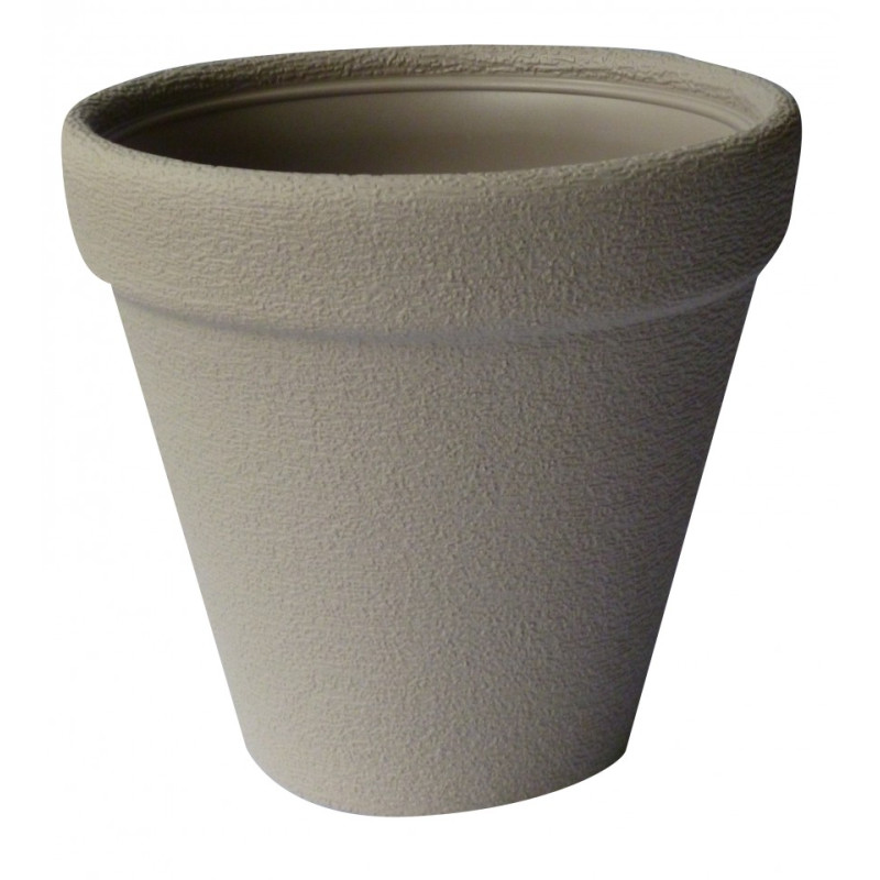 Plastový kvetináč okrúhly 40 cm Classic, mocca
