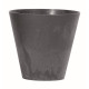 Plastový kvetináč okrúhly 25 cm Tubus Beton effect, antracit