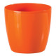 Obal na kvetináč okrúhly 17 cm Stars, oranžový