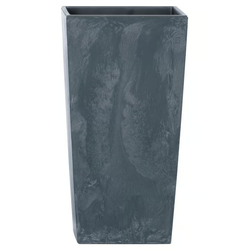 Kvetináč s vložkou 40x40x75 cm Urbi Square Beton Effect, antracit