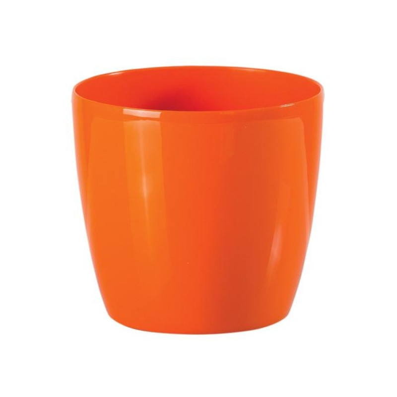 Obal na kvetináč okrúhly 20 cm Stars, oranžový